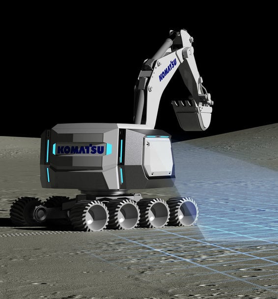 KOMATSU WIRD TEIL EINES PROJEKTS ZUR ENTWICKLUNG INNOVATIVER TECHNOLOGIEN FÜR AUTONOMES BAUEN IM WELTRAUM